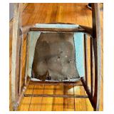 Ladder-Back Rocking Chair & Upholstered Seat