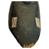 Three Wooden Duck Decoys on Base - Folk Art Carvings