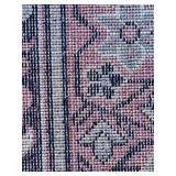 Oriental Area Rug 98x137 inches - Beige Floral Medallion Border