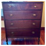 Berkey & Gay Furniture 4-Drawer Chest - Dark Wood - 36 x 21 x 46 in
