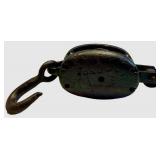 Antique Pulley Block & Hook