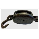 Antique Pulley Block & Hook