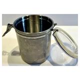 Glass Canister Set with Metal Lids - Sugar Jar with Clamp Lid & Salt & Pepper Shakers