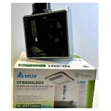 Delta Breez VFB80HLED2 80 CFM Humidity Sensor Bath Fan & LED Light - NIB