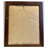 Hand-Painted Floral Magazine Rack & Framed Print & 2 Yellow Led Solar Lanterns