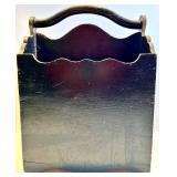 Hand-Painted Floral Magazine Rack & Framed Print & 2 Yellow Led Solar Lanterns