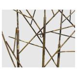 Metal Tree Wall Sculpture & Multicolor Leaves Wall Sculpture