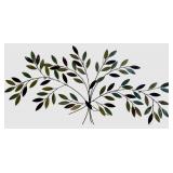 Metal Tree Wall Sculpture & Multicolor Leaves Wall Sculpture