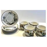Villeroy & Boch Botanica Vitro-Porcelain Cups & Plates