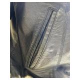 Harley-Davidson Leather Studded Jacket with Winged Back Patch & Zipper Pockets