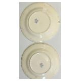 Assorted Blue Transferware including Homer Laughlin and Petrus Regout