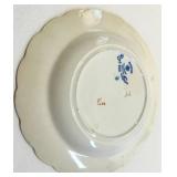 Assorted Blue Transferware including Homer Laughlin and Petrus Regout