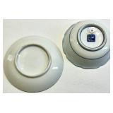 Assorted Blue Transferware including Homer Laughlin and Petrus Regout