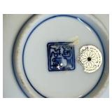 Assorted Blue Transferware including Homer Laughlin and Petrus Regout