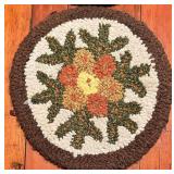 Chandler Four Corners Wool Hook Round Chair Cushions - 14" Round