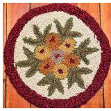 Chandler Four Corners Wool Hook Round Chair Cushions - 14" Round