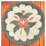 Chandler Four Corners Wool Hook Round Chair Cushions - 14" Round