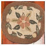 Chandler Four Corners Wool Hook Round Chair Cushions - 14" Round