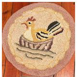 Chandler Four Corners Wool Hook Round Chair Cushions - 14" Round