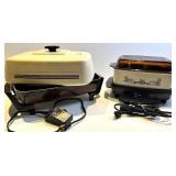 West Bend Electric Skillet & 4-Quart Slow Cooker Sensa-Temp 72106, 1300W, 120V