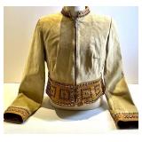 Double D Ranch Leather Studded Jacket & Wide Studded Belt - Yokum, Texas