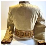 Double D Ranch Leather Studded Jacket & Wide Studded Belt - Yokum, Texas