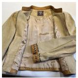 Double D Ranch Leather Studded Jacket & Wide Studded Belt - Yokum, Texas