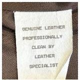 Double D Ranch Black Leather Jacket with Studded Trim & Decorative Belt