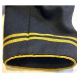 Double D Ranch Wear Wool Jacket - Fringe Epaulettes & Beaded Straps, Gold Trim