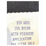 Double D Ranch Wear Wool Jacket - Fringe Epaulettes & Beaded Straps, Gold Trim