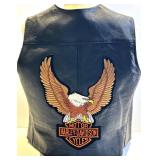 Harley-Davidson Leather Vest with Eagle Patch