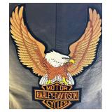 Harley-Davidson Leather Vest with Eagle Patch