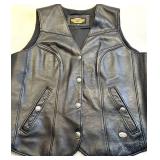 Harley-Davidson Leather Vest with Eagle Patch