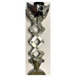 Mariposa Hammered Metal Barware Set - Shaker, Ice Bucket & Beaded Tray