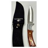 Assorted Knives including Frost Cutlery Rainbow-Handle Pocket Knife w/ Sheath - Stainless Steel