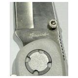 Assorted Knives including Frost Cutlery Rainbow-Handle Pocket Knife w/ Sheath - Stainless Steel