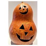Jack-O-Lantern Gourds - 4 Decorative Pumpkins