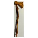 Hatchet - 17-Inch Hand-Carved Wooden Head & Rustic Handle