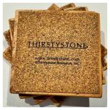 Vase, Woven Basket with 3 Votive Holders, 4 Sandstone Coasters & Egg Cup