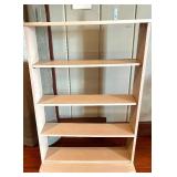 Bookcase - 25 in W x 8 in D x 36 in H, 5-Shelf Open Curved Front