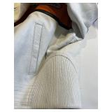 Harley-Davidson Leather Jacket - Genuine Leather, White with Orange Panel - Indonesia