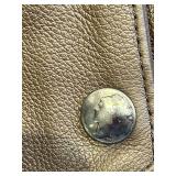 Fox Creek Leather Vest XL - Dark Brown Leather with Lace-Up Sides