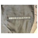 Fox Creek Leather Vest XL - Dark Brown Leather with Lace-Up Sides