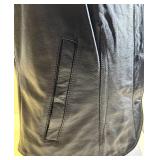 Harley-Davidson An American Legend Leather Vest LW - Genuine Leather, Blue Flame Embroidery