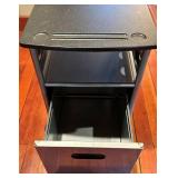 Office Chair & Rolling Storage Cart - Ergonomic Desk Set