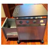 Office Chair & Rolling Storage Cart - Ergonomic Desk Set