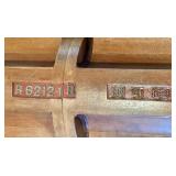 Vintage R6212 1B Wood Form Mold Pair - Unidentified