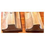 Vintage R6212 1B Wood Form Mold Pair - Unidentified