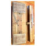 Vintage R6212 1B Wood Form Mold Pair - Unidentified