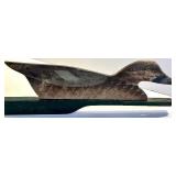 Vintage Mallard Duck Decoy Pair on Green Base
